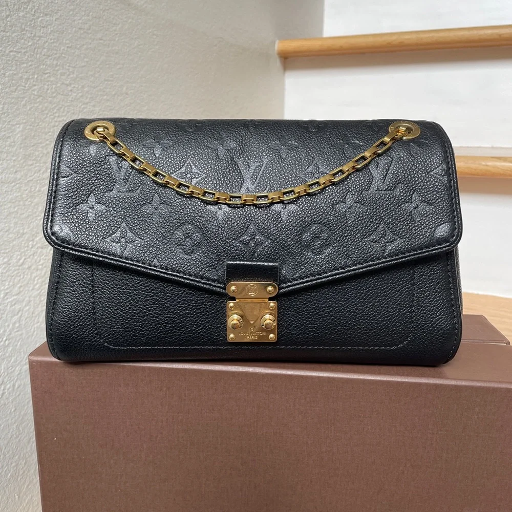 ❌SOLD❌Louis Vuitton Saint Germain PM in Black Empriente Leather - Picture 9 of 11